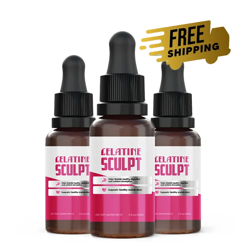 Gelatine Sculpt Natural Weight Management Formula — 3 Bottle / 90 Day Pack